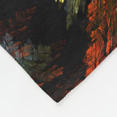Farbharmonie Abstrakte Kunst Fleecedecke (Ecke)