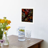 Farbharmonie Abstrakte Kunst Foliendrucke (Ablage(Küche))