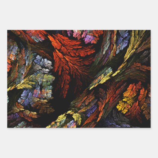 Farbharmonie Abstrakte Kunst Geschenkpapier Set (Vorderseite)