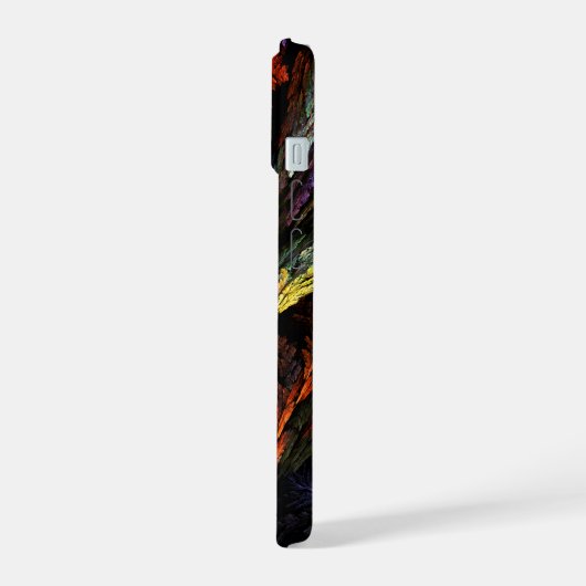 Farbharmonie Abstrakte Kunst iPhone 15 Hülle (Linke Seite)