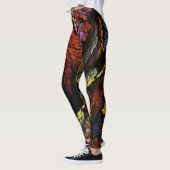 Farbharmonie Abstrakte Kunst Leggings (Links)