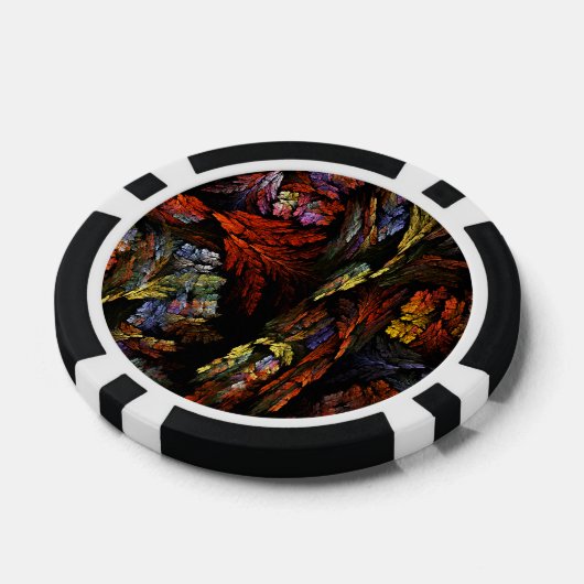 Farbharmonie Abstrakte Kunst Pokerchips (Einzeln)
