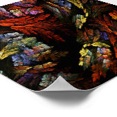 Farbharmonie Abstrakte Kunst Poster (Ecke)