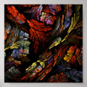 Farbharmonie Abstrakte Kunst Poster (Vorne)