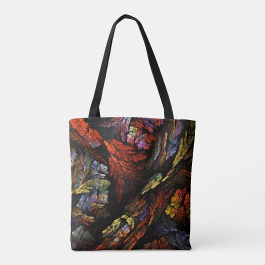 Farbharmonie Abstrakte Kunst Tasche (Rückseite)