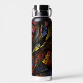 Farbharmonie Abstrakte Kunst Trinkflasche (Rückseite)