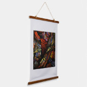 Farbharmonie Abstrakte Kunst Wandteppich Mit Holzrahmen (Gewinkelt)