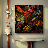 Farbharmonie Abstrakte Kunstgewerbe Leinwand Print