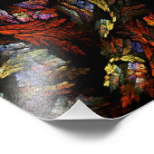 Farbharmonie Abstraktes Foto Print (Ecke)