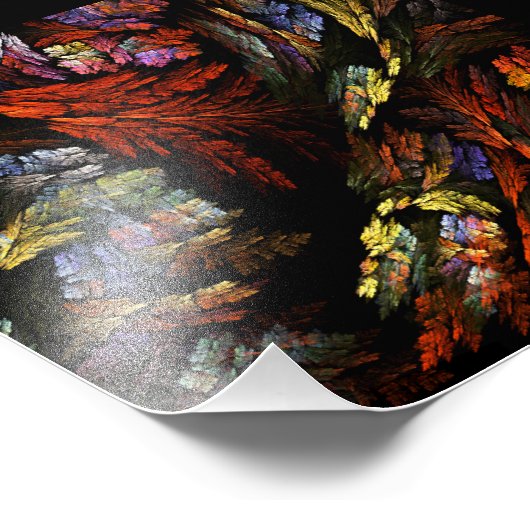 Farbharmonie Abstraktes Foto Print (Ecke)