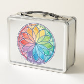 Farbharmonie Circle Motif Metallic Lunchbox (Rückseite)