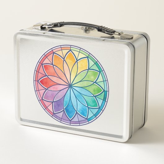 Farbharmonie Circle Motif Metallic Lunchbox (Rückseite)
