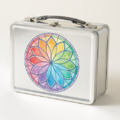 Farbharmonie Circle Motif Metallic Lunchbox (Vorderseite)