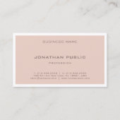 Farbharmonie Moderne Elegante Kunst, Dichtung und Visitenkarte (Rückseite)