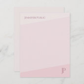 Farbharmonie Monogramm Einfache moderne Vorlage (Vorne/Hinten)