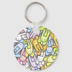 Farbhäschen Schlüsselanhänger