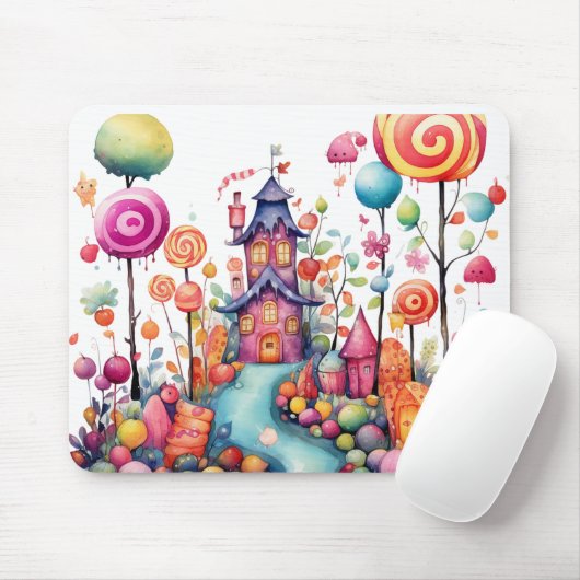 FARBHAUS HALLOWEEN CANDY HOUSE MOUSEPAD (Mit Mouse)