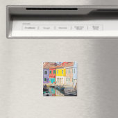 Farbhäuser auf der Insel Venedig Burano Italien Magnet (In Situ (Geschirrspüler))