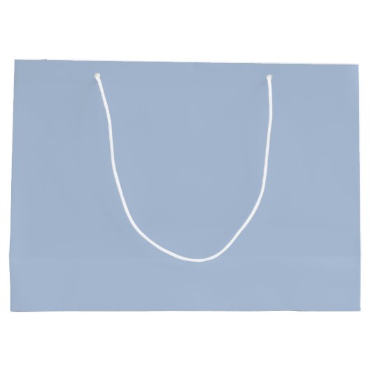 Farbhellblau Große Geschenktüte (Rückseite)