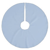 Farbhellblau Polyester Weihnachtsbaumdecke (Vorderseite)