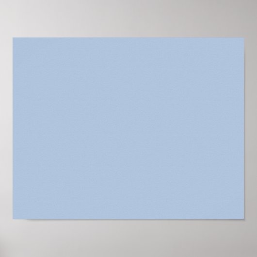 Farbhellblau Poster (Vorne)