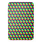 Farbherz Regenbogen Liebe Helle Farbe Badematte (Vorderseite Vertikal)