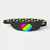 Farbherz Regenbogen Liebe Helle Farbe Bauchtasche (Vorderseite)