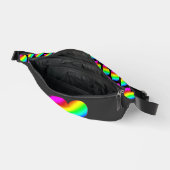 Farbherz Regenbogen Liebe Helle Farbe Bauchtasche (Offen)