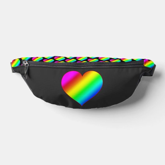 Farbherz Regenbogen Liebe Helle Farbe Bauchtasche (Ablage )