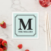 Farbhintergrund für das Monogramm bearbeiten Serviette (Beispiel)