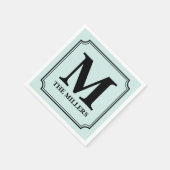 Farbhintergrund für das Monogramm bearbeiten Serviette (Ecke)