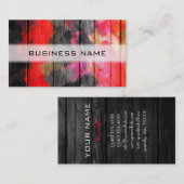 Farbholz-Look #4 Visitenkarte (Vorne/Hinten)