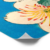 Farbholzblock Druck von Dogwood-Blüten Poster (Ecke)