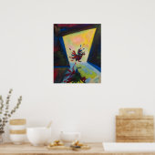 Farbhühnchen Poster (Küche)