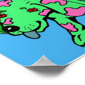 Farbhunde Poster (Ecke)