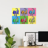 Farbhunde Poster (Heimbüro)