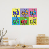 Farbhunde Poster (Küche)