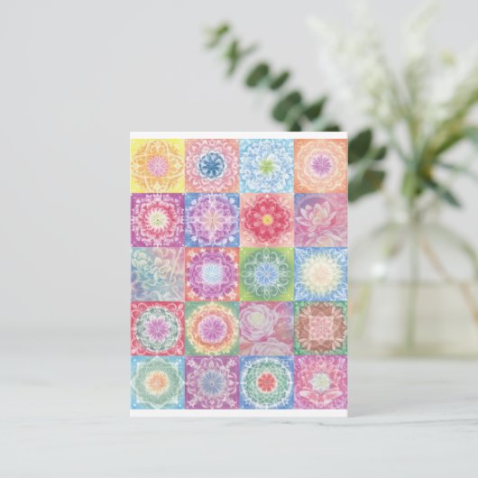 farbig 1 postkarte (Stehend Vorderseite)