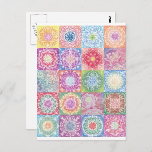 farbig 1 postkarte (Vorne/Hinten)