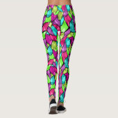 Farbig abstrakt leggings (Rückseite)
