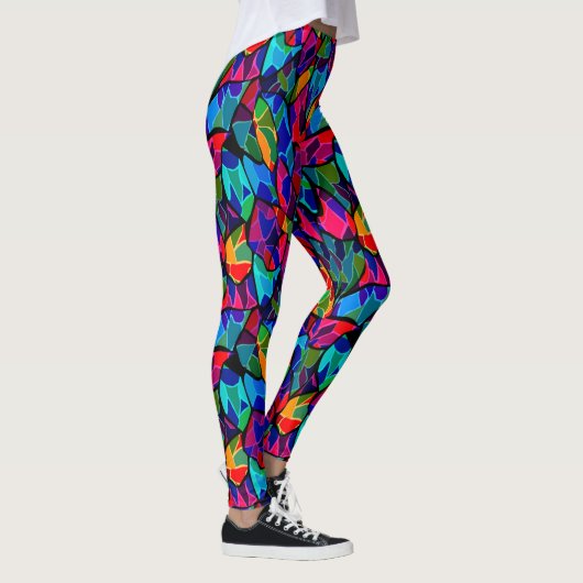 Farbig abstrakt leggings (Rechts)
