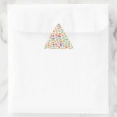 farbig gemustert dreieckiger aufkleber (Tasche)