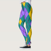 Farbig gemusterte Leggings (Links)