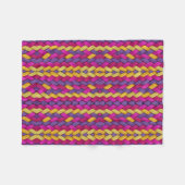 Farbig gemusterte Webdecke Fleecedecke (Vorderseite (Horizontal))