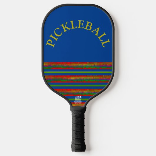"Farbig geschichtet" Pickleball Schläger (Vorderseite)
