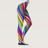 Farbig gestreifte Leggings (Rechts)