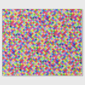 Farbig in Grafik-Paper-Quadrate - Diagonal-Geschen Geschenkpapier (Flach)