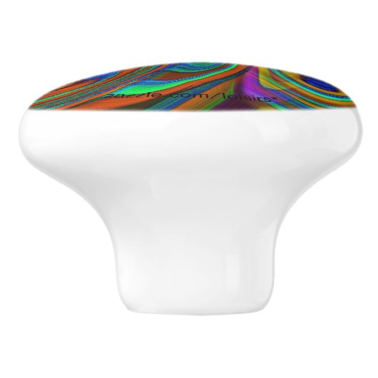 farbig keramikknauf (Seitenansicht)