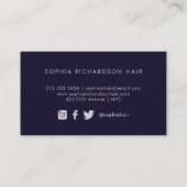 farbig| Moderne dunkle Paint Schlaganfälle und Gol Visitenkarte (Rückseite)