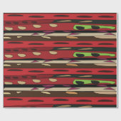 Farbig moderner Teppich gestreiftes Muster Geschenkpapier (Flach)